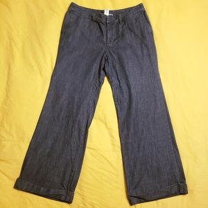 Liz Claiborne Wide Leg Denim Pants